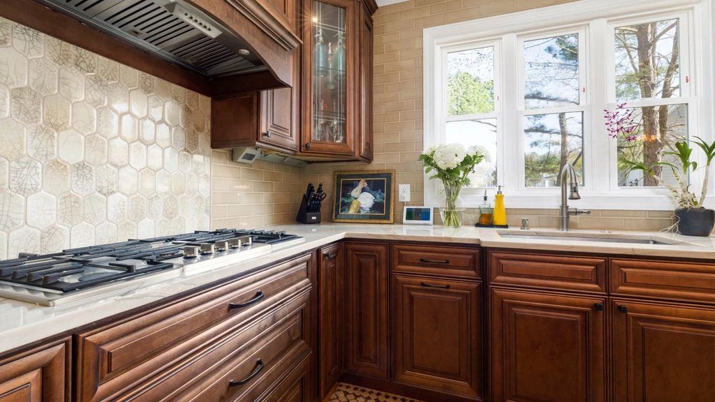Cilento farmhouse kitchen laid with gift boxes at golden hour