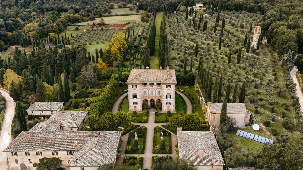 The Russo family estate in Capaccio Paestum at golden hour